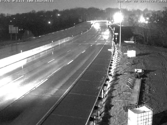 I-376 W/B @ Exit 10A Churchill Allegheny Co. live webcam