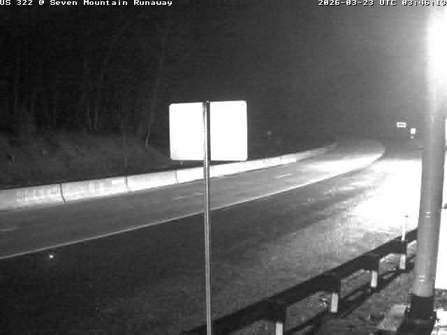 US-322 E/B Seven Mountains @ Runaway Truck Ramp Mifflin Co. live webcam
