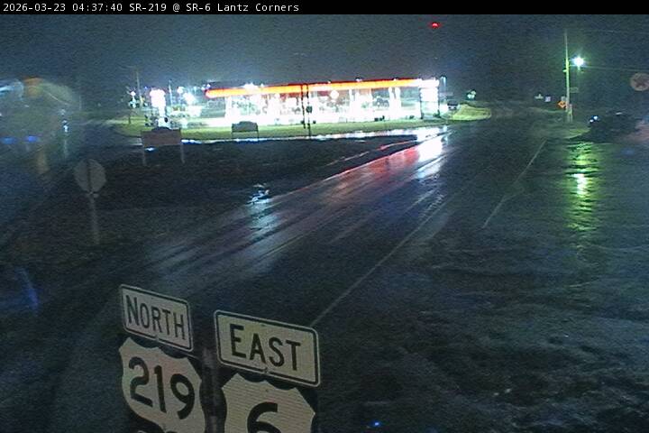 SR 219 @ SR 6 Lantz Corners McKean Co live webcam