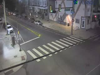 Traffic closest to camera is traveling Southbound