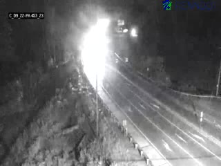 Traffic closest to camera is traveling Westbound