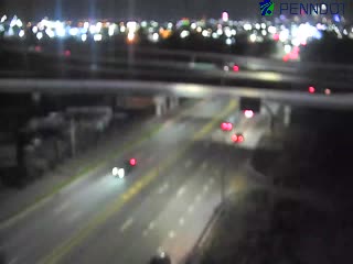 Traffic closest to camera is traveling Southbound