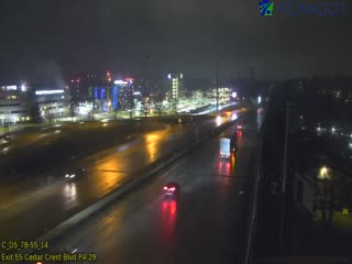 I-78 @ EXIT 55 (PA 29 CEDAR CREST BLVD) live webcam