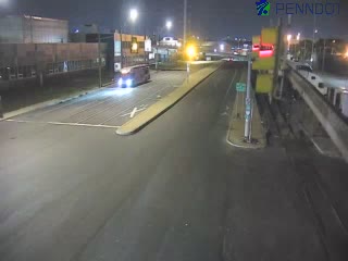Traffic closest to camera is traveling Westbound
