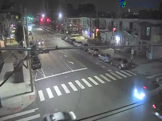Traffic closest to camera is traveling Southbound
