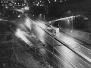 I-83 @ EXIT 18 (PA 124 MOUNT ROSE AVE) live webcam