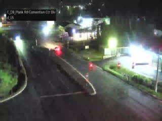 Traffic closest to camera is traveling Northbound