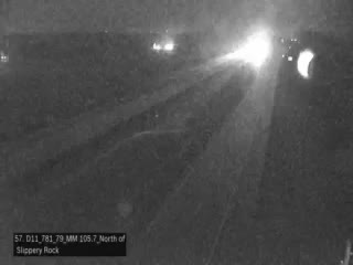 I-79 @ MM 105.7 (NORTH OF SLIPPERY ROCK) live webcam