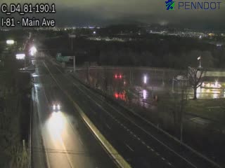 I-81 @ EXIT 190 (DICKSON CITY/MAIN AVENUE) live webcam