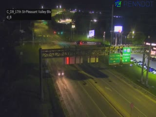 Traffic closest to camera is traveling Northbound