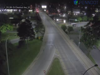 Traffic closest to camera is traveling Northbound