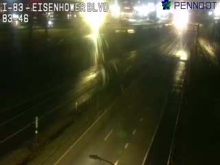 I-83 @ EXIT 46A (I-283 SOUTH HARRISBURG INTERNATIONAL AIRPORT/LANCASTER) live webcam