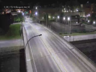 Traffic closest to camera is traveling Southbound