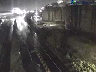 Traffic closest to camera is traveling Northbound