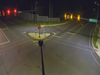 Traffic closest to camera is traveling Southbound